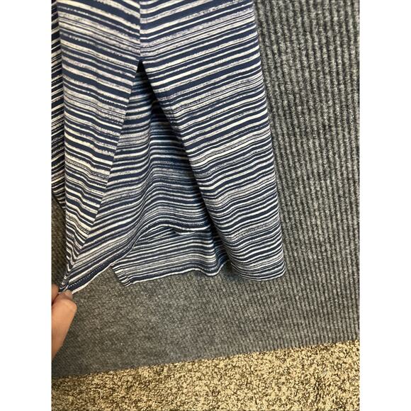 Pure Jill Womens Midi Dress Size Medium Striped Coastal Comfort Cotton Modal - Picture 4 of 9